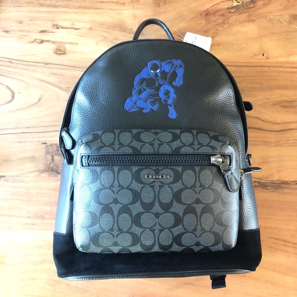 COACH Marvel West Backpack Black Panther NWT - Picture 2 of 10
